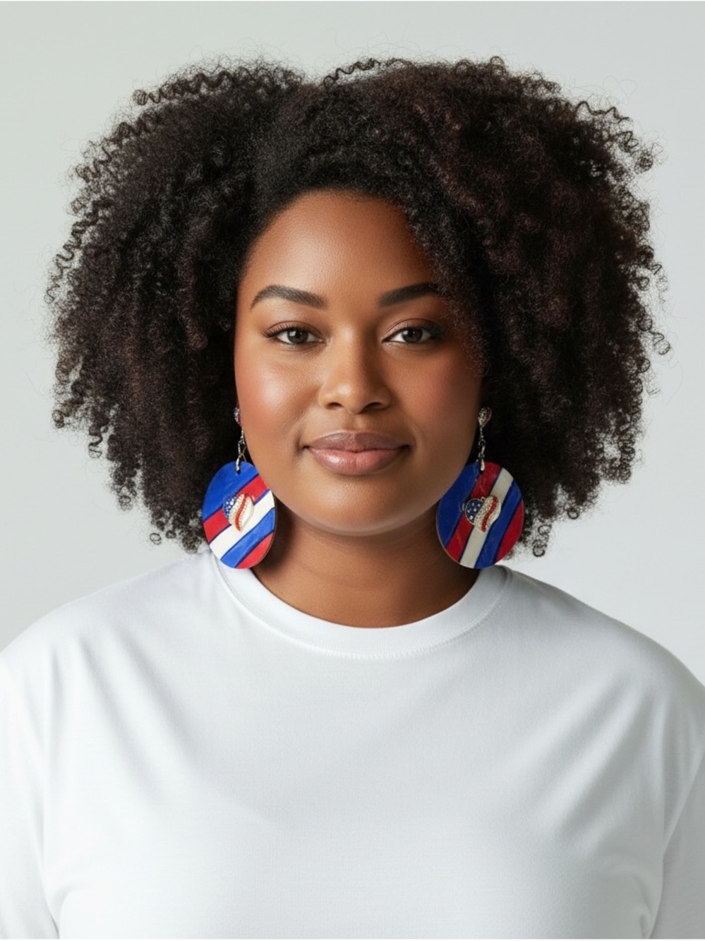 Freedom To Be You Hand-painted Hoop Earrings